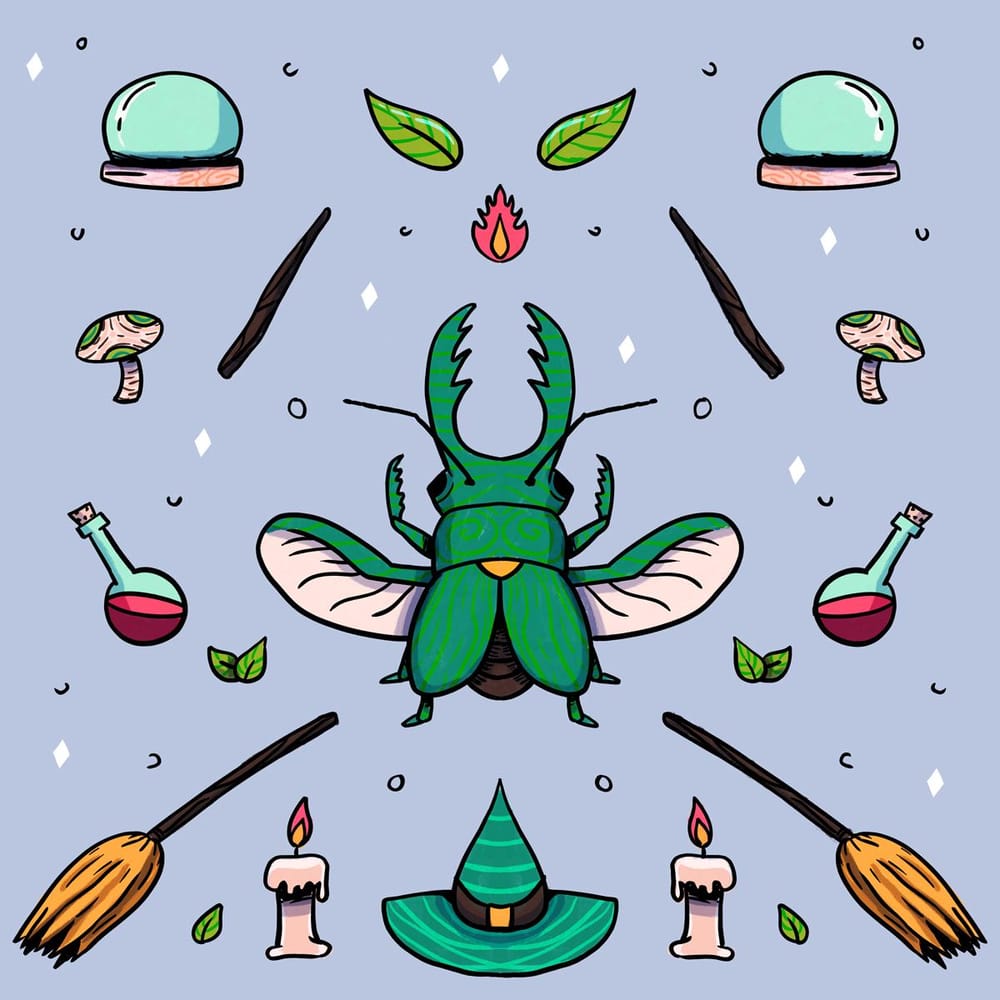 Magical beetle - image 1 - student project