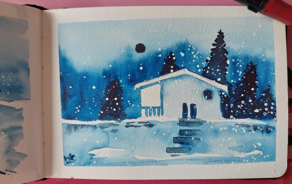 my blue winter landscapes - image 4 - student project