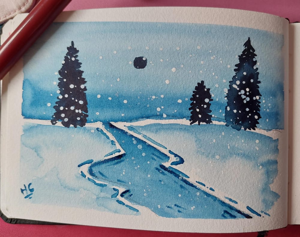 my blue winter landscapes - image 3 - student project