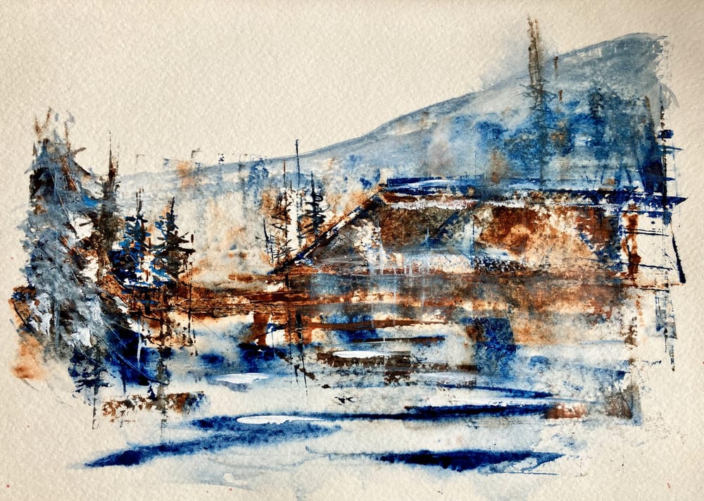 Loose and Abstract Painting - image 2 - student project