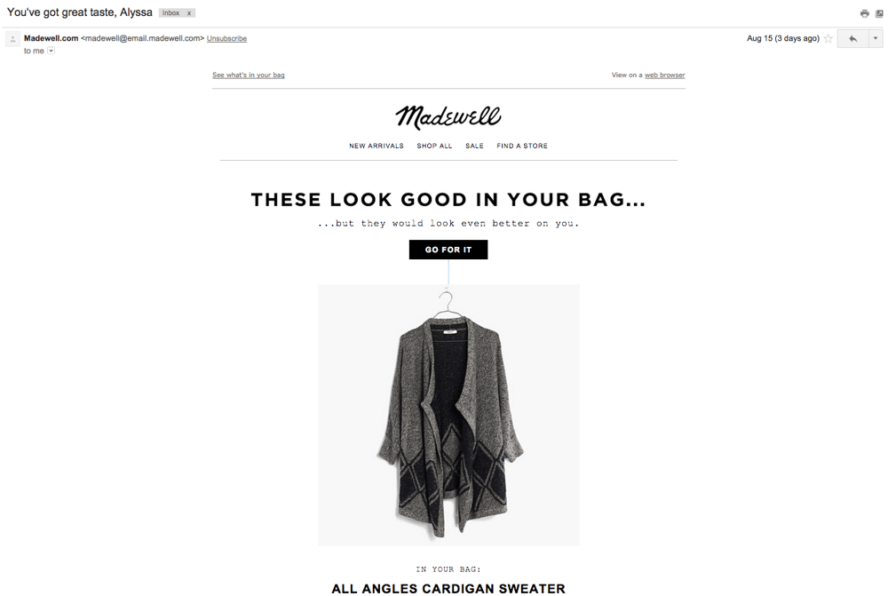 The "Buy Me" Email That Worked - image 1 - student project