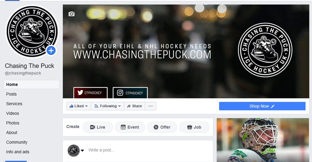 Social Media Branding for Chasing The Puck - image 1 - student project