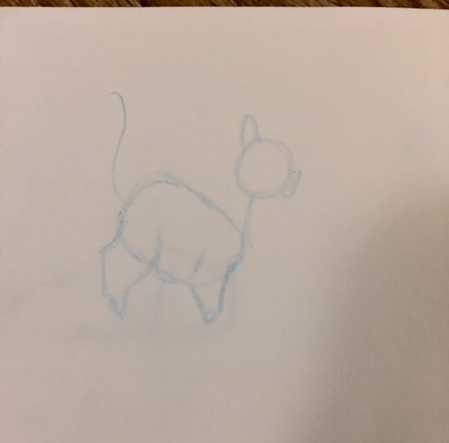 A quick sketch of my fat cat - image 1 - student project