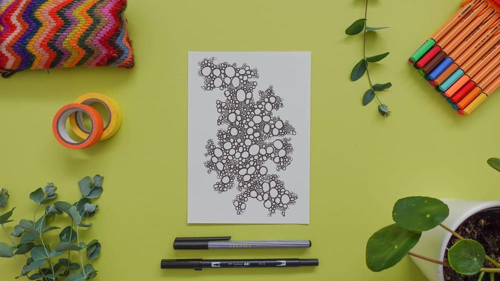 Drawing Patterns: 14 Days Of Mindful Drawing For Self-Care - image 11 - student project