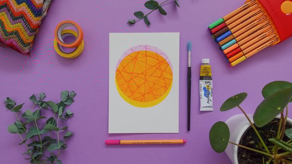 Drawing Patterns: 14 Days Of Mindful Drawing For Self-Care - image 14 - student project