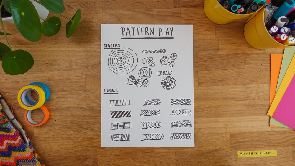 Practicing Mindful Drawing With Patterns - image 2 - student project