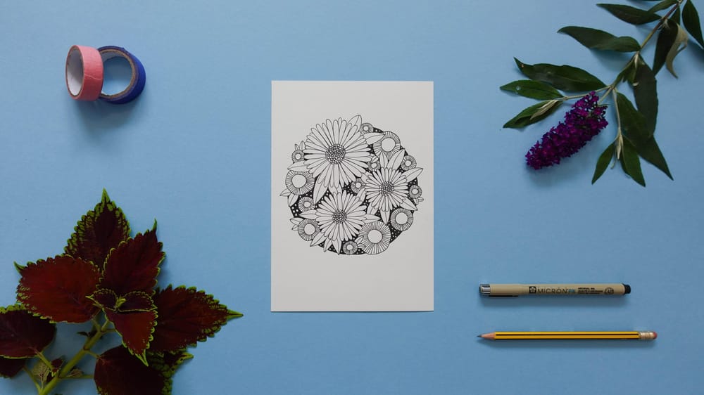 Mindful Mandalas: Botanical Doodling For Self-Care - image 3 - student project