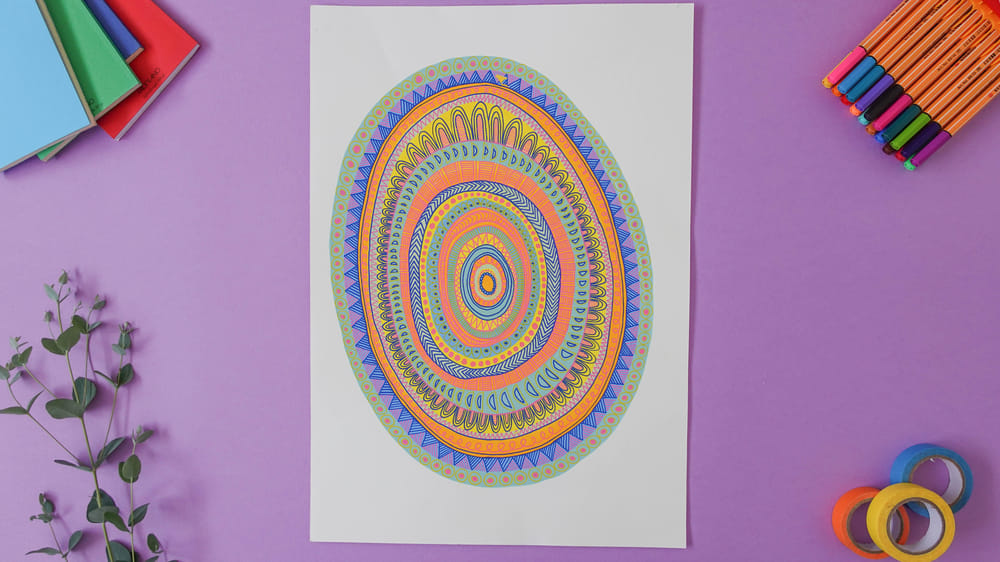 Practicing Mindful Drawing With Patterns - image 7 - student project