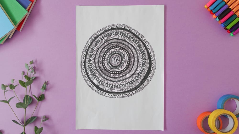 Practicing Mindful Drawing With Patterns - image 6 - student project