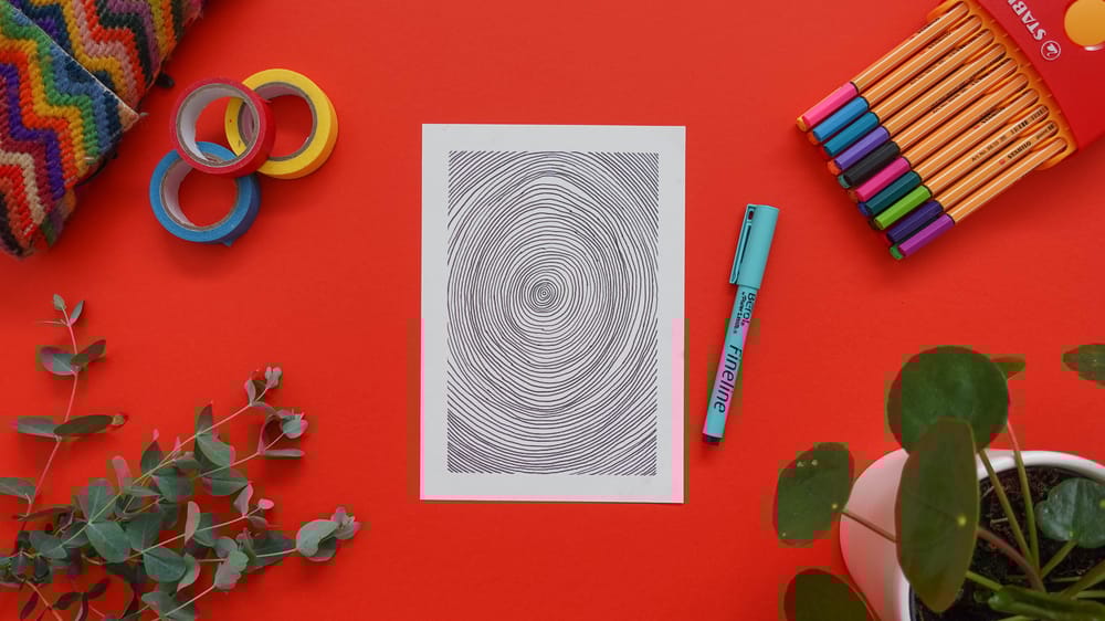 Drawing Patterns: 14 Days Of Mindful Drawing For Self-Care - image 1 - student project