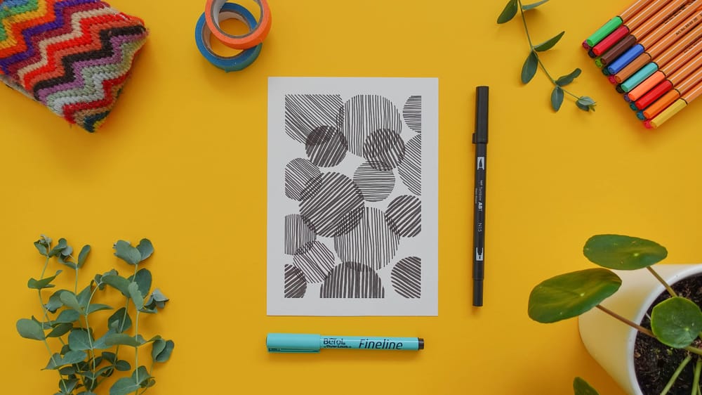 Drawing Patterns: 14 Days Of Mindful Drawing For Self-Care - image 10 - student project
