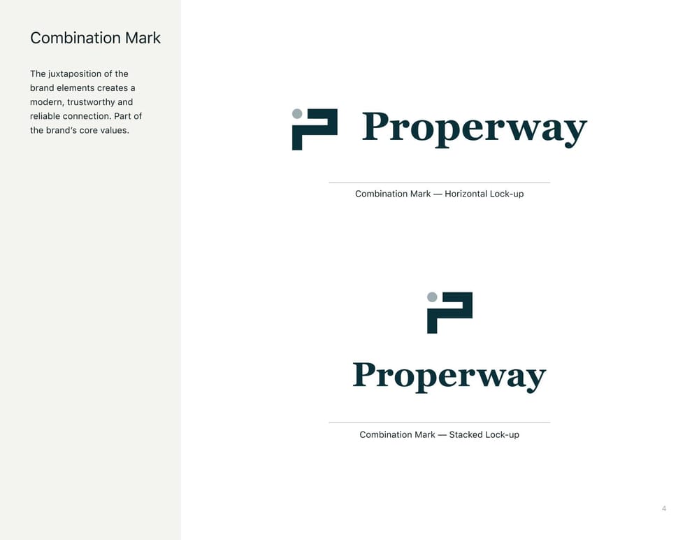 Properway brand styleguide - image 4 - student project