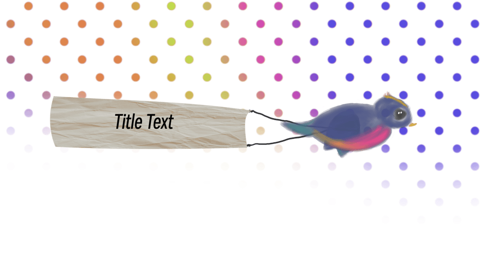 My pink motion template and the bridy banner - image 1 - student project