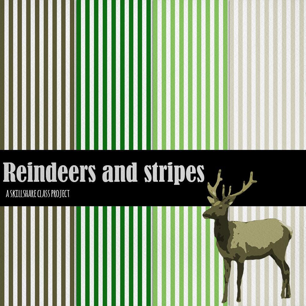 Reindeers and stripes - image 1 - student project