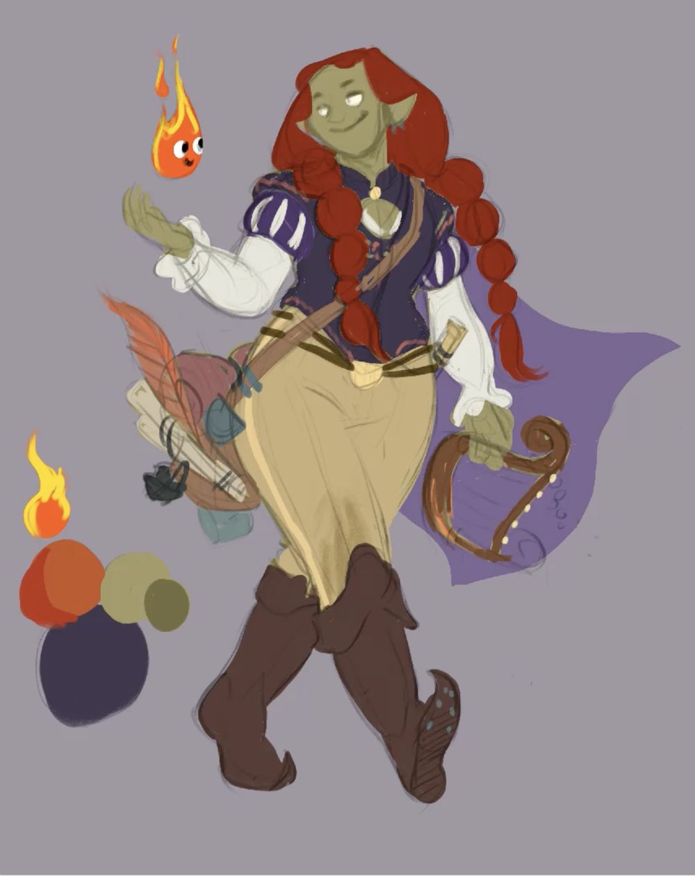 Halforc Bard - image 10 - student project