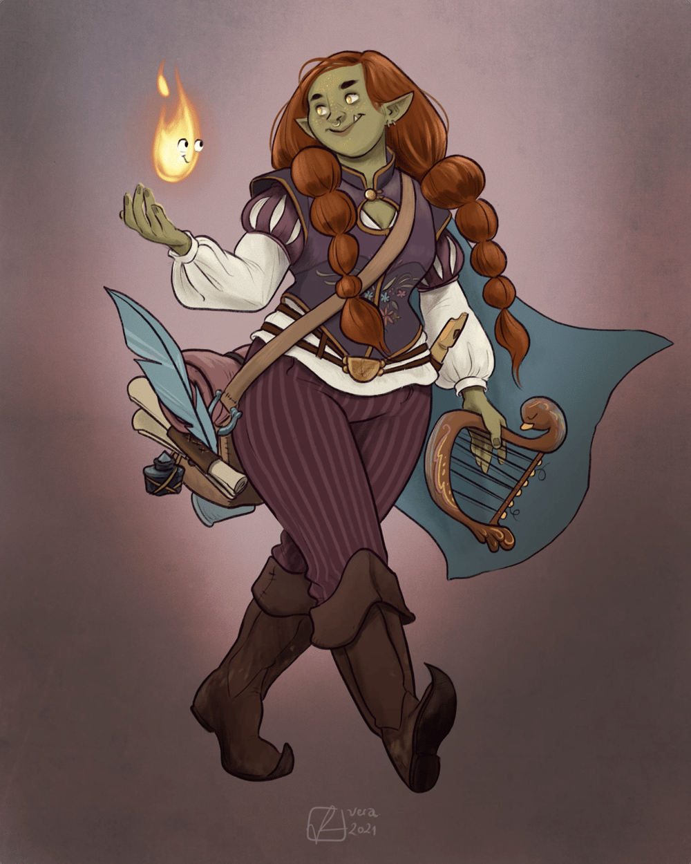Halforc Bard - image 12 - student project