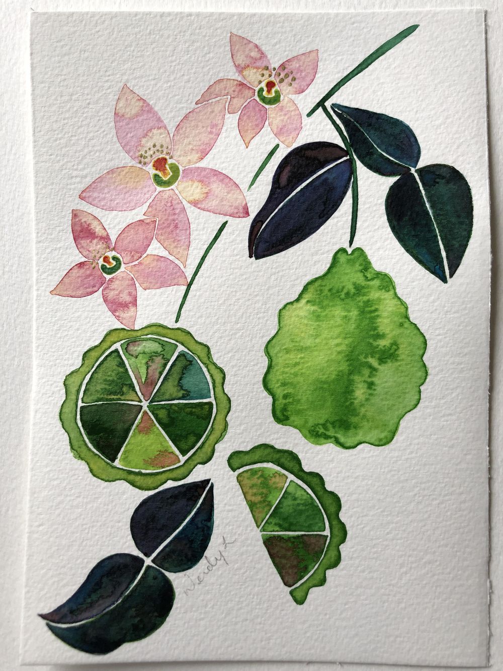 Fruits and Florals in Watercolour - image 2 - student project