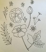 Flower stationery - image 1 - student project