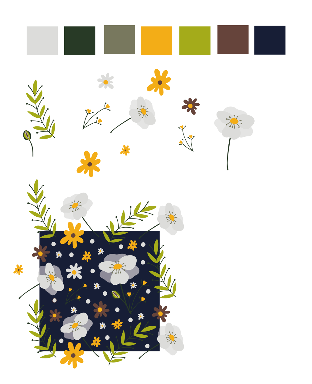 Flower stationery - image 2 - student project