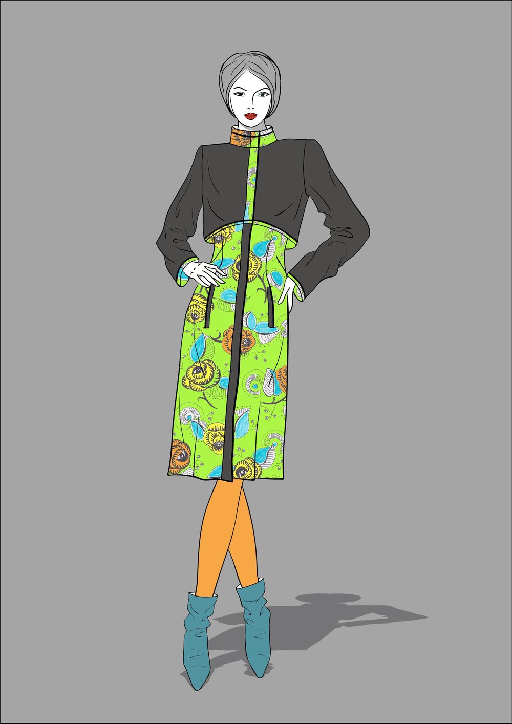 Art Deco fun florale! - image 4 - student project
