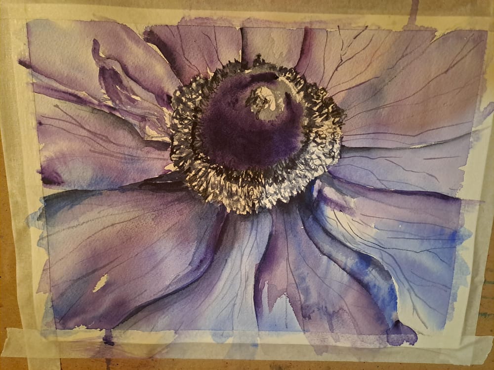 Watercolor florals - image 2 - student project