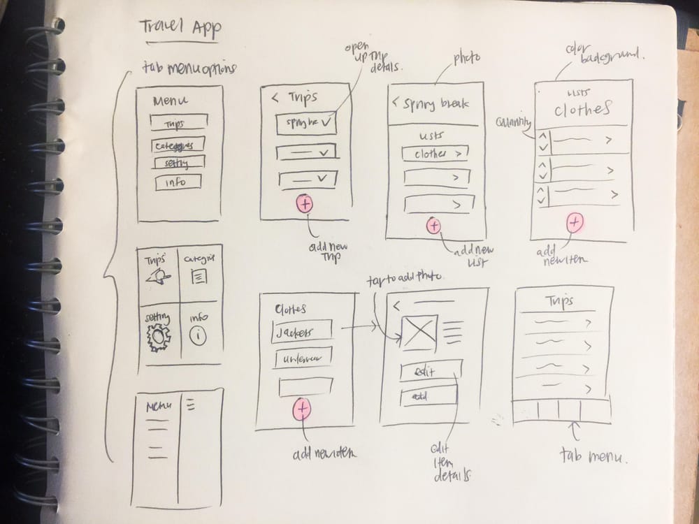 Travel Packing App - image 5 - student project