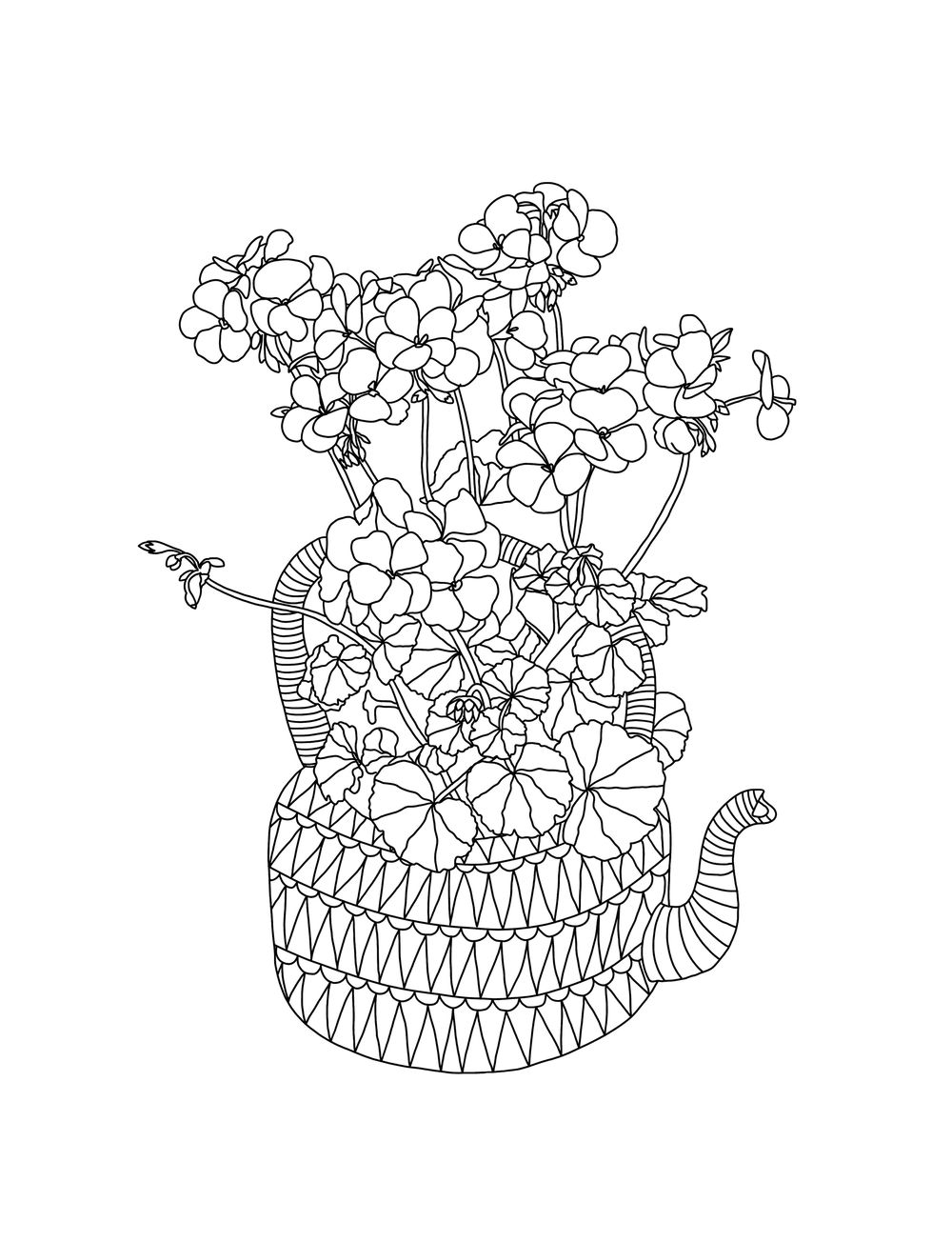 Garden Coloring Pages Skillshare Student Project