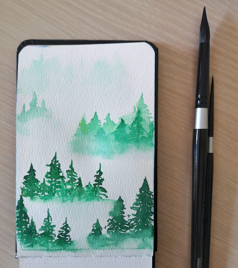 Pine trees - image 1 - student project