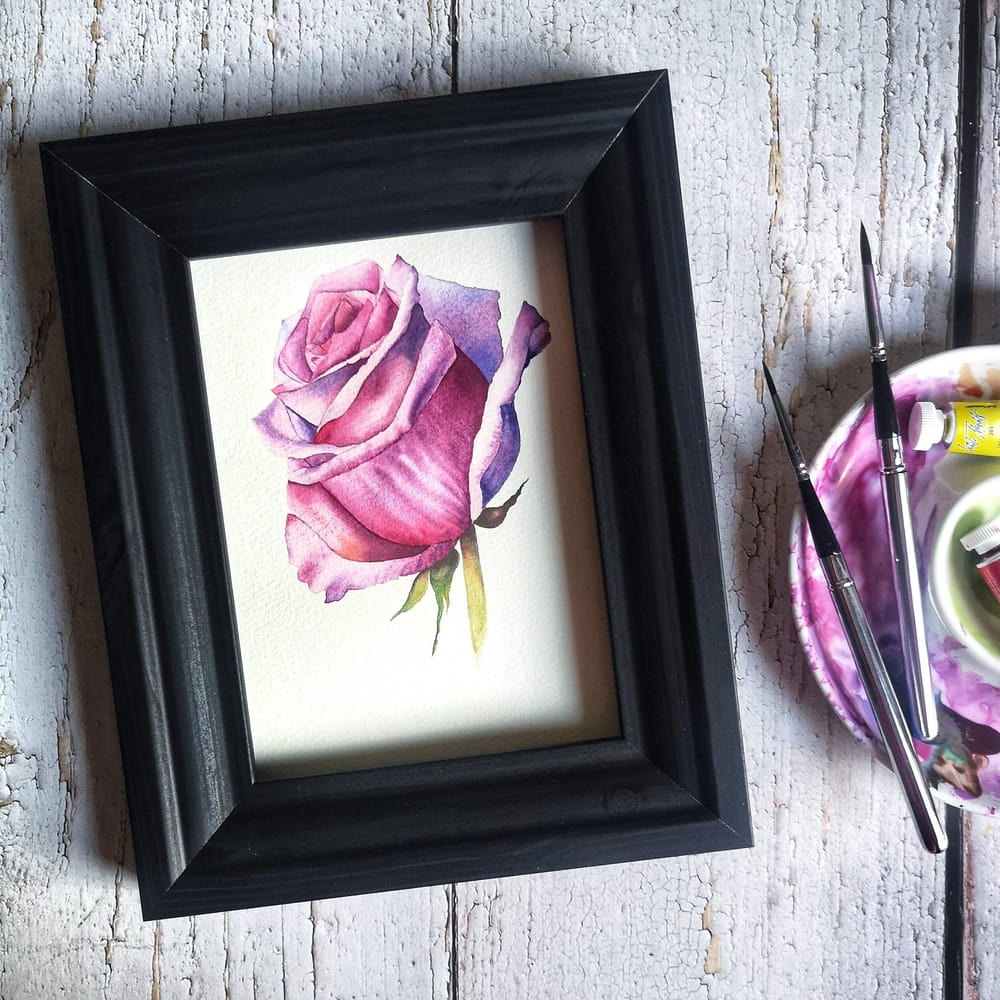 Watercolor Rose - image 1 - student project