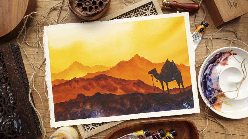 Watercolor Silhouette - image 1 - student project