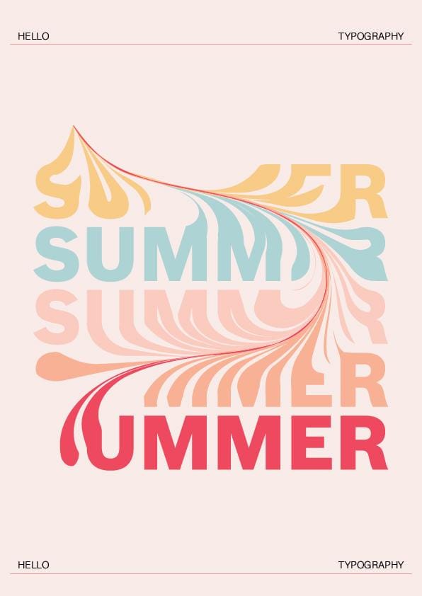 Typography poster - image 1 - student project