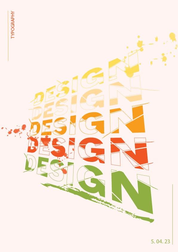 Typography poster - image 3 - student project