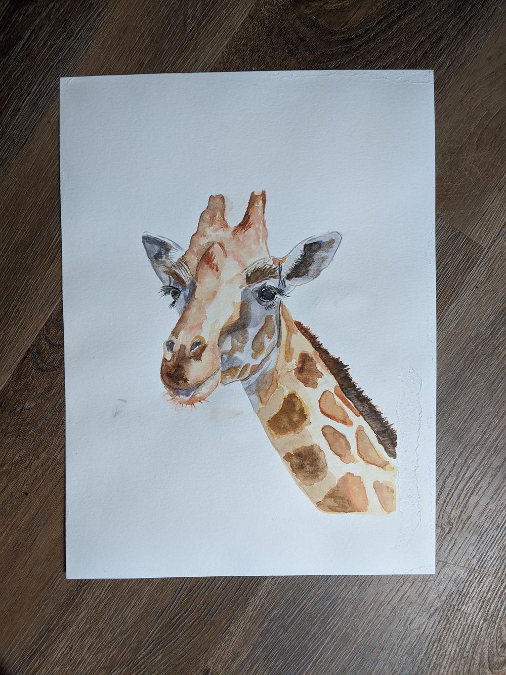 Giraffe Watercolor Tutorial - image 1 - student project