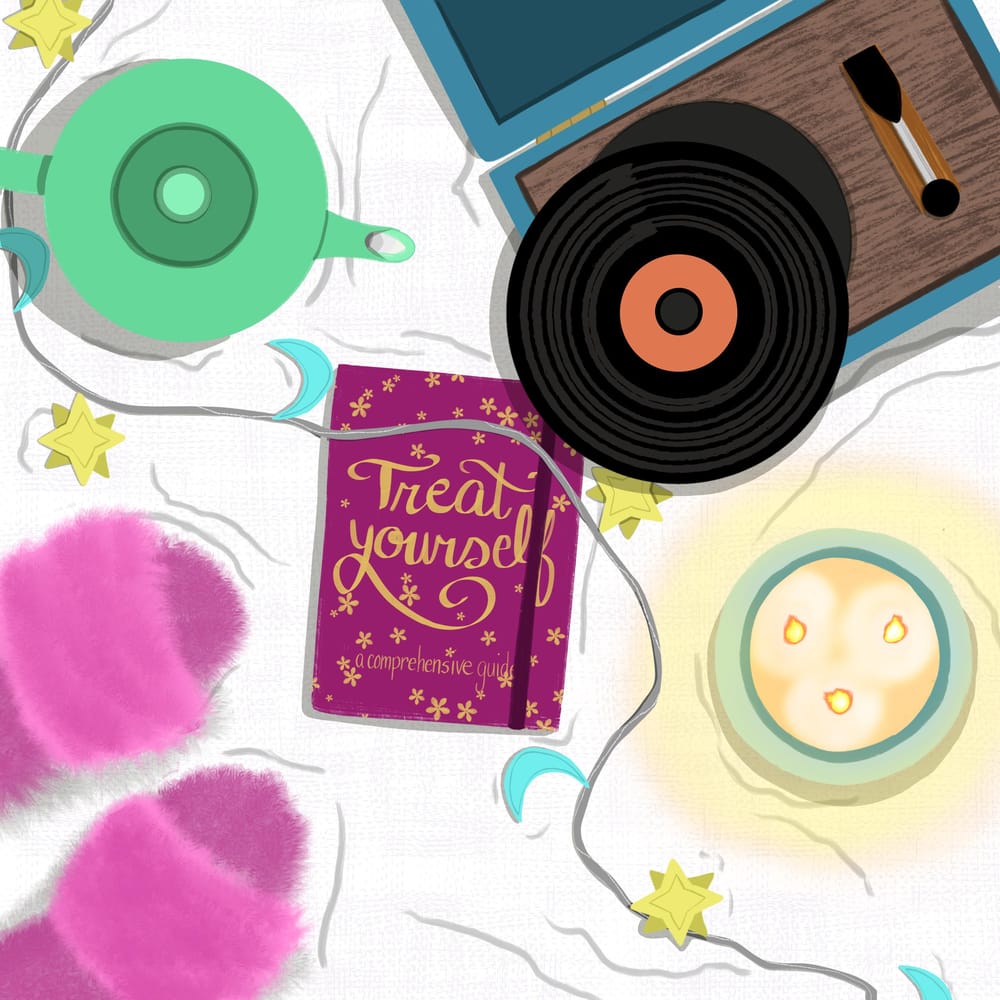Self care flatlay - image 1 - student project