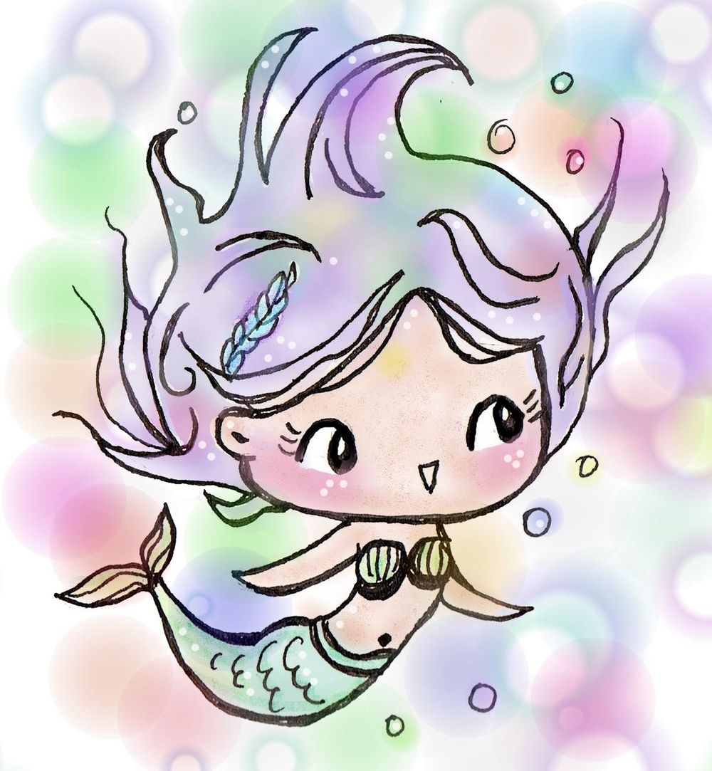 Cute Little Mermaid - image 1 - student project