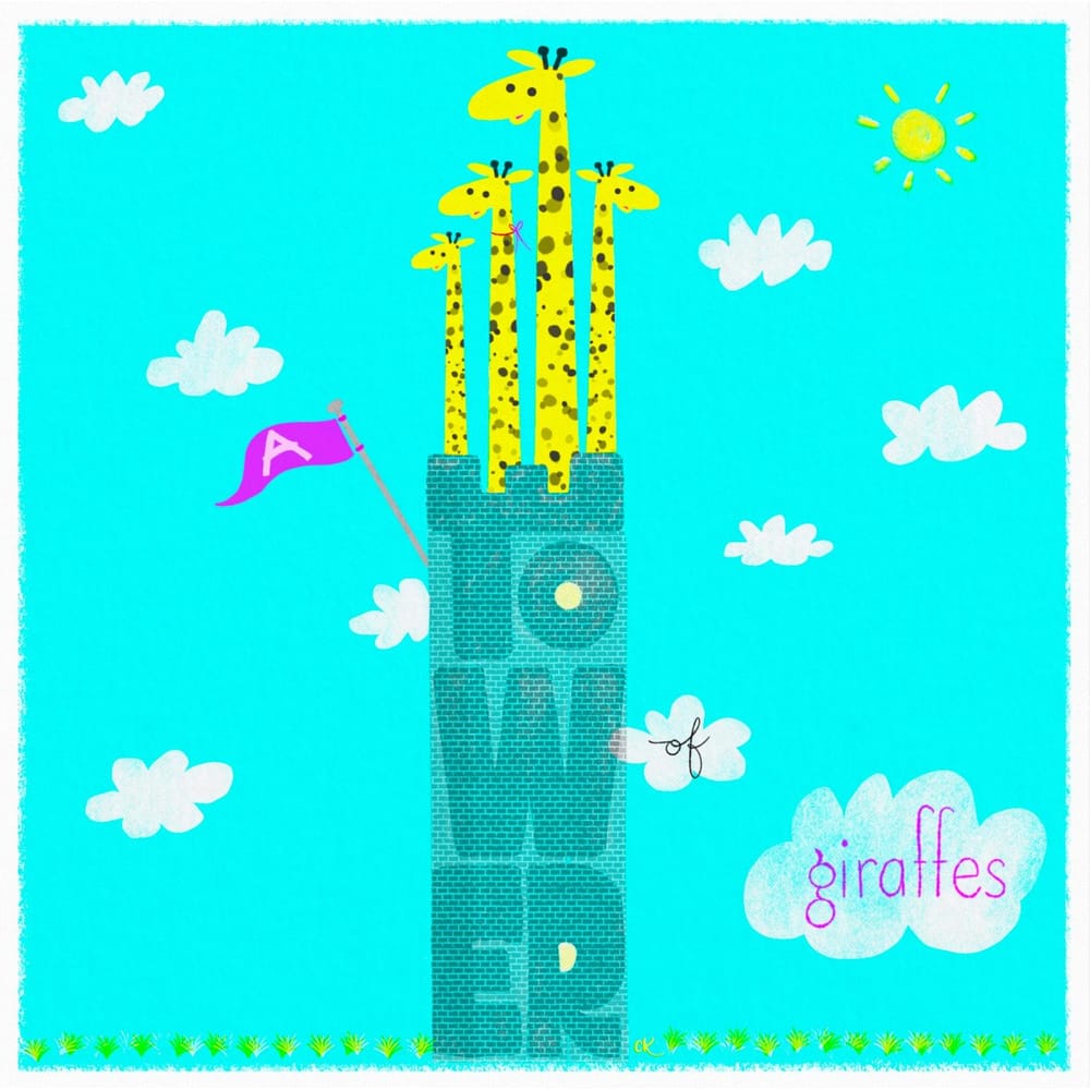 a tower of giraffes - image 3 - student project