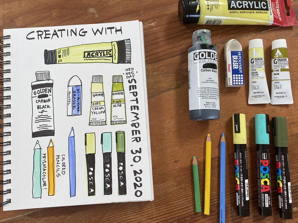 Illustrated Journaling: Day 1 - image 2 - student project