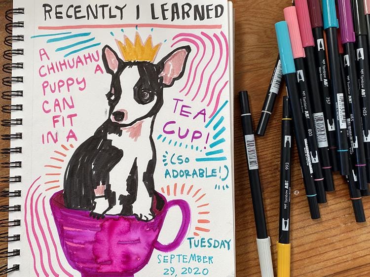 Illustrated Journaling: Day 1 - image 1 - student project