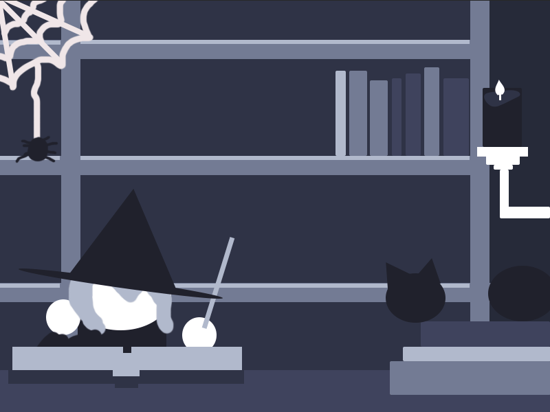 The Studious Witch (aka I went a little crazy and didn't follow the prompt) - image 1 - student project