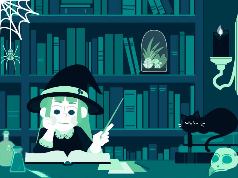 The Studious Witch (aka I went a little crazy and didn't follow the prompt) - image 2 - student project
