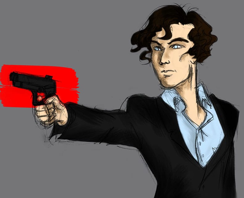 Sherlock sketch - image 2 - student project