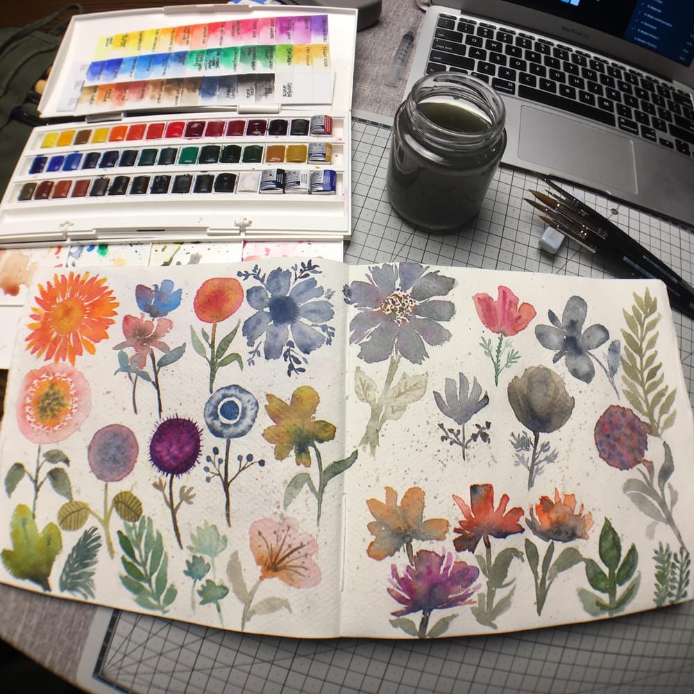 Modern Loose Florals - image 1 - student project
