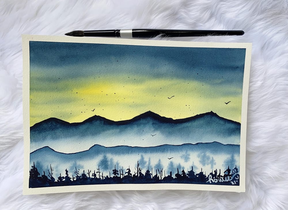 my skies in minimal colors - image 2 - student project