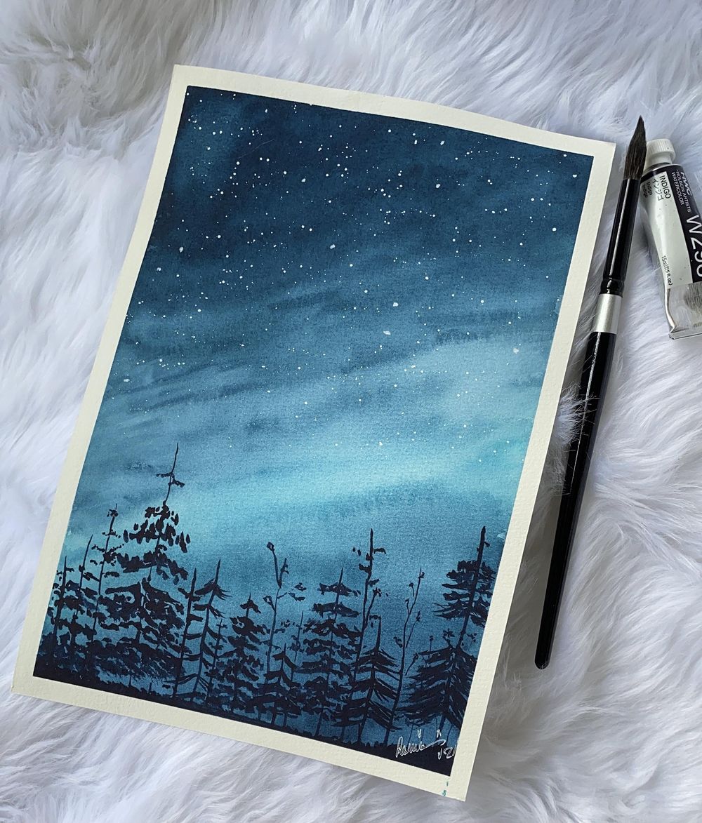 my skies in minimal colors - image 1 - student project