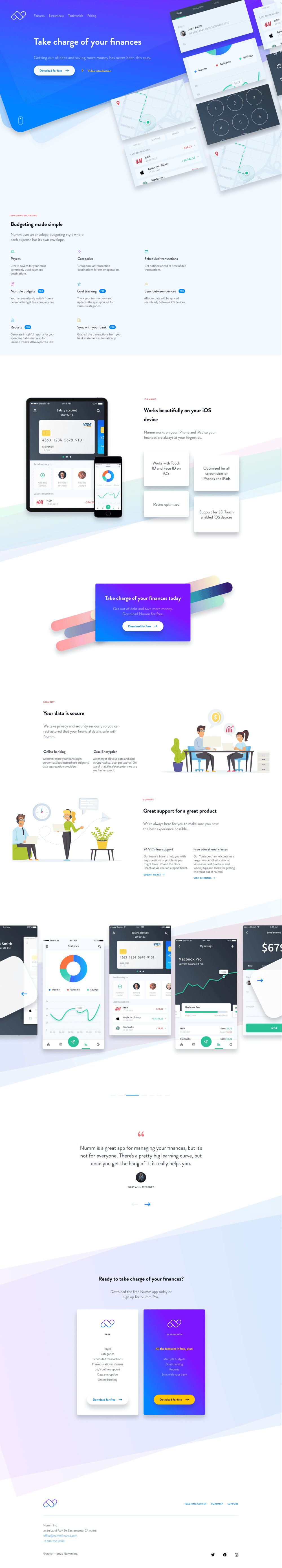 Figma Landing Page - image 1 - student project