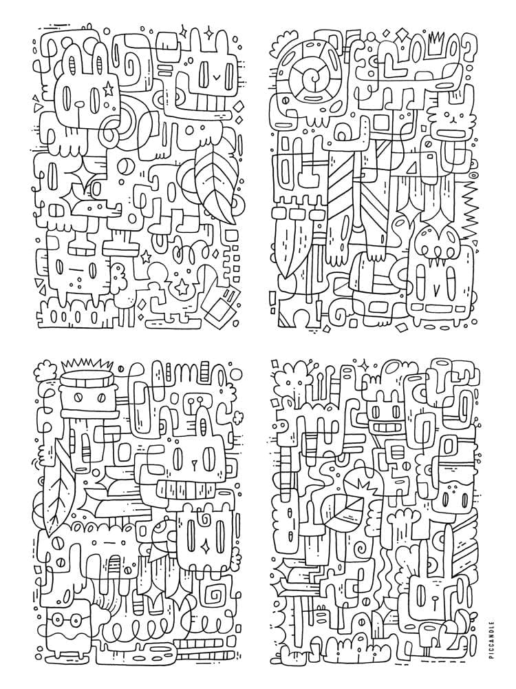 Along the Lines | Colorful Abstract Doodles - image 4 - student project