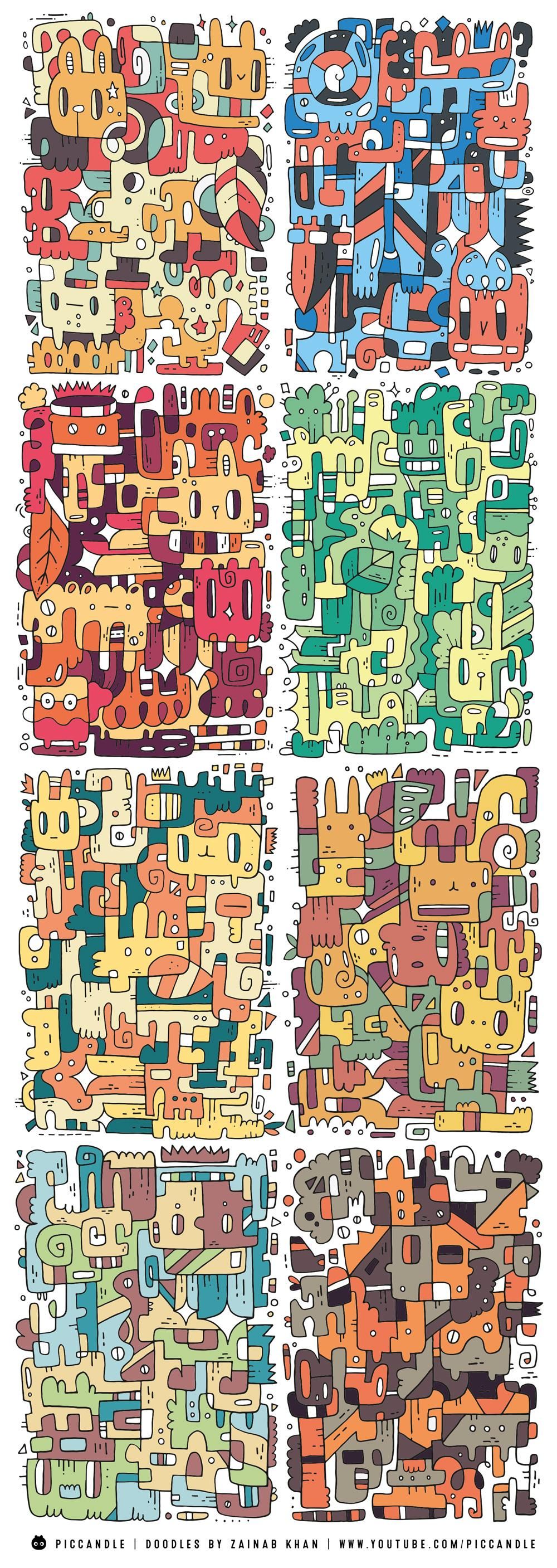 Along the Lines | Colorful Abstract Doodles - image 7 - student project