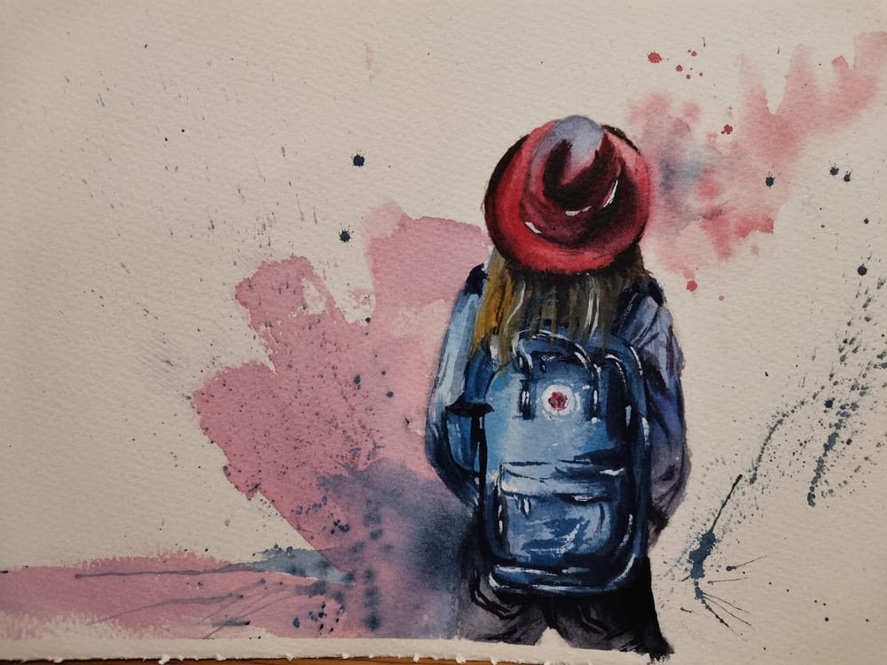Expressive human figure painting - image 1 - student project