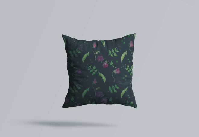 Sweet peas pattern - image 2 - student project