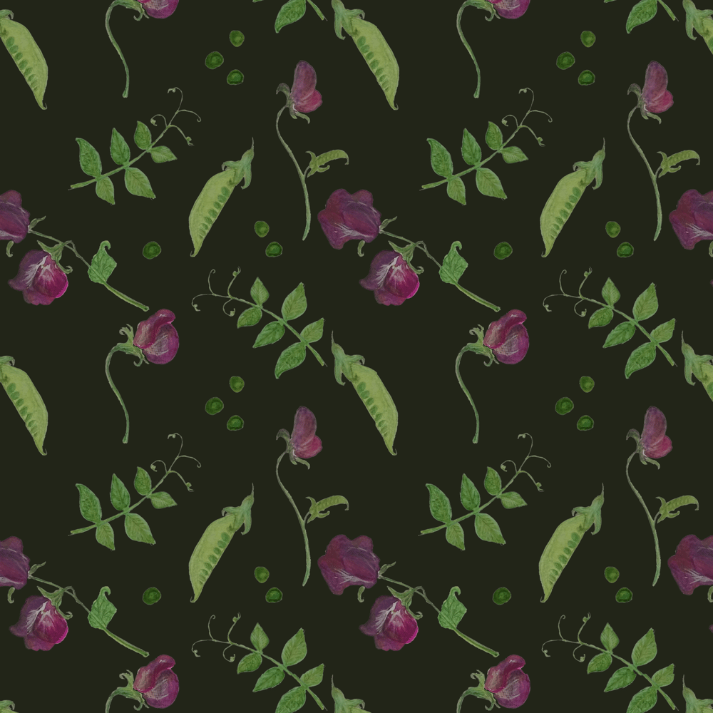 Sweet peas pattern - image 1 - student project